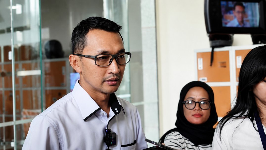 Juru Bicara Komisi Pemberantasan Korupsi (KPK) Budi Prasetyo di Gedung KPK, 15 Juni 2026. Tempo/Hammam Izzuddin