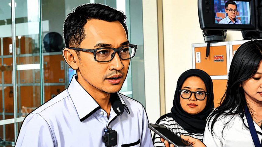 Juru Bicara Komisi Pemberantasan Korupsi (KPK) Budi Prasetyo di Gedung KPK, 15 Juni 2026. Tempo/Hammam Izzuddin