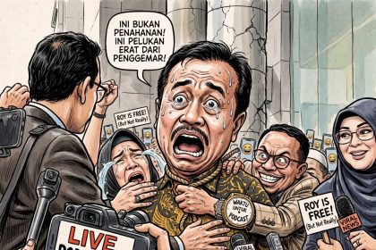 Roy Suryo Ungkap Alasan Tidak Ditahan Kejari Jaksel - Karikatur