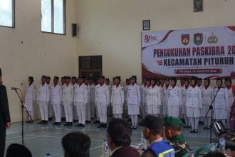 Pengukuhan 70 Paskibra Pituruh, Generasi Muda Siap Mengawal Sakralnya Upacara Kemerdekaan